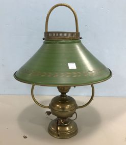 Vintage Brass Tole Style Lamp