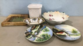 Group of Hand Painted Porcelain