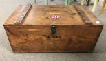 Primitive Wood Crate Storage Box