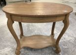 Blonde Oak Parlor Table