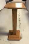 Sold Oak Plant Stand Pedestal