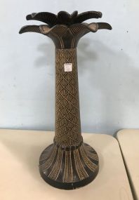 Metal Etched Candle Stand