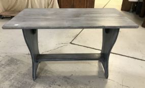 Primitive Style Painted Library Table