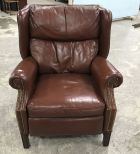 Maroon Vinyl Recliner