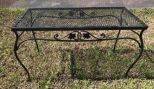 Black Wrought Iron Coffee Table