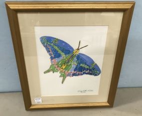 Watercolor of Butterfly by Elizabeth Hilton