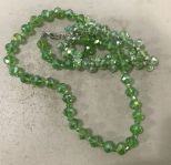 Green A/B Crystal Necklace and Bracelet