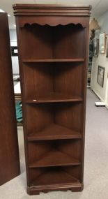 Modern Cherry Corner Cabinet