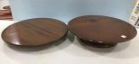 Two Maple Lazy Susan Trays