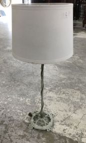 Vintage Painted Swirl Design Lamp