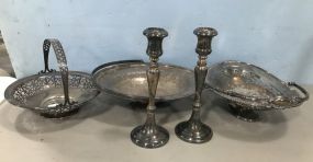 Ornate Silver Plate Pieces