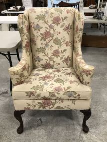 Warren Wright's Hickory Chair Floral Wing Back