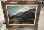 Ornate Gold Gilt Framed Landscape Print