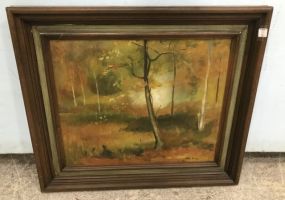 Signed Woods Painting