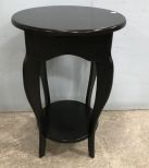 Modern Black Finish Lamp Table