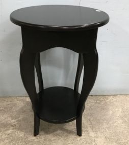 Modern Black Finish Lamp Table
