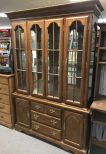 Modern Oak China Cabinet