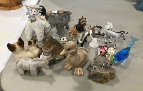 Group of Small Animal Ceramic and Porcelain Figurines