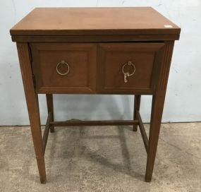 Vintage Maple Sewing Machine Cabinet