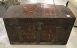 Antique Dome Top Streamer Trunk