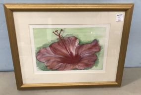 Watercolor of Lily by Elizabeth Warren