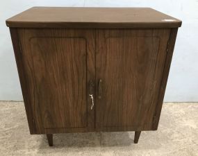 Vintage Illuminate Wood Two Door Cabinet