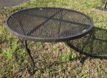 Round Patio Iron Table