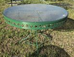 Round Glass Top Patio Table