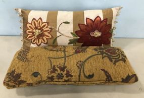 Two Decorative Throw Pillows
