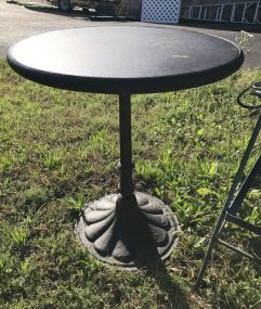 Black Painted Ice Cream Table