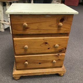 Hand Made Pine Commode Stand