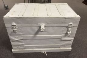 Antique Painted Streamer Trunk