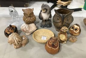 Collection of Owl Figurines