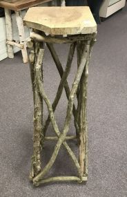 Hand Made Tree Limb Design Pedestal Stand