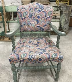 Painted Upholstered Arm Chair