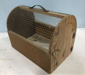 Hand Made Wood Animal Crate