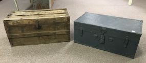 Two Vintage Storage Trunks