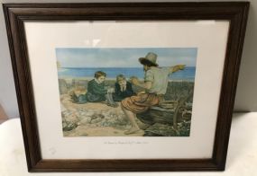 The Boyhood of Raleigh Print by Sir J. E. Millais PRA.