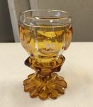 Glass Amber Art Cup