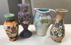 Decorative Pottery and Art Glass Vase