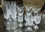 Group of Clear Glass Stemware