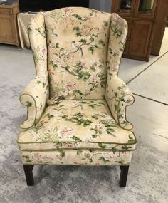 Chippendale Style Wing Back Arm Chair