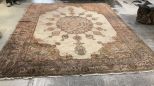 Large Hand Made Wool Area Rug