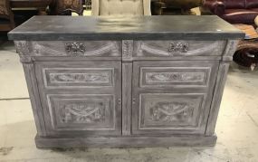 Vintage Carved Commode Bureau