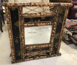 Vintage Oriental Bamboo Mirror