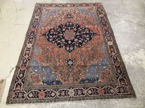 Hand Woven Wool Oushak Area Rug