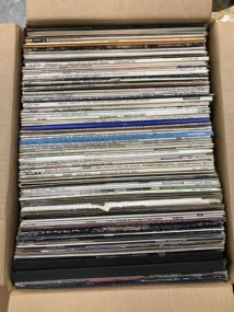 Box Full of Record Albums
