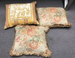 Three Decorative Throw Pillows