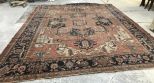 Large Oushak Handknotted Wool Area Rug