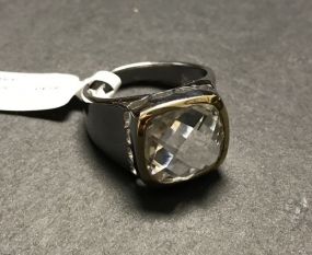 Woman's Brass Crystal 5.70 CTW Ring